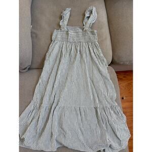 Universal Thread Women’s Blue White Stripe Smocked Sundress Size Small